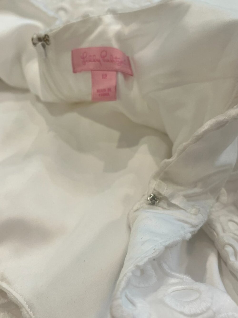 Lilly Pulitzer Meredith Shift Dress in Resort White Size 12 - Picture 6 of 6